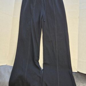 Sincerely Jules Women's Size Small Black Pants Knit Pull-On Stretch Flare Legs